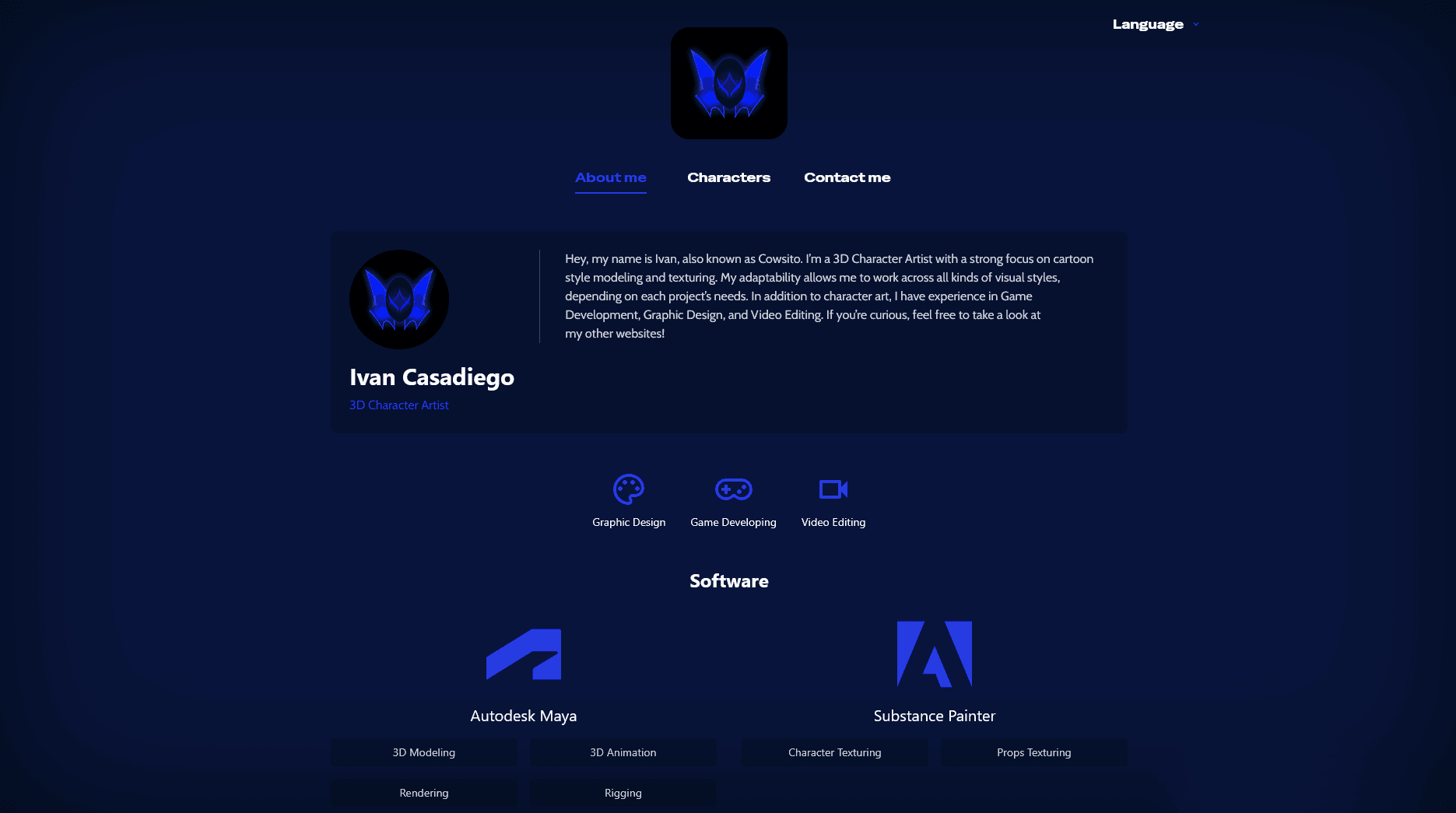 Cowsito Portfolio screenshot